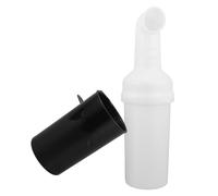 Abaodam Porte-Bouteille de Sable pour Voiturette de Golf avec Support, Récipient Plastique Résistant aux Intempéries, Petit Seau à Sable Noir pour Entretien Divots sur Parcours de Golf,
