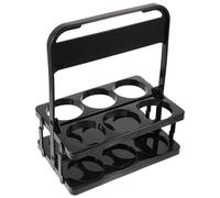 Abaodam Porte-Bouteilles de Sport pour 6 Gourdes, Support Poignée Robuste, Organisateur Portable pour Bouteilles et Gobelets en Activité Sportive