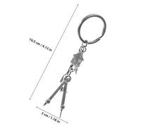 Abaodam Porte-clés Architecte Métallique Pendentif Breloque Sac Main Design Élégant pour Ingénieur et Décor Sac à Dos