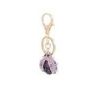 Abaodam Porte-Clés Décoratif en Alliage de Zinc en Forme de à Sept Points Violet Pendentif pour Paquet à Main Accessoire Créatif et Solide pour Décoration et Présent DIY