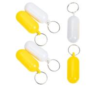 Abaodam Porte-clés Flottant de Pilule 6pcs pour Clés de Bateau et Sports Nautiques, Résistant à l'usure Protection de Flottabilité en Abs et Alliage de Zinc