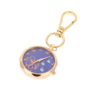 Abaodam Porte-clés Montre de Poche Infirmière en Alliage et Verre, Modèle N°6 Bleu, Unisexe, pour Paquet à Dos et Blouse Médicale, Usage Quotidien, Fonction Décorative et Pratique,