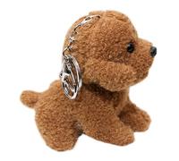 Abaodam Porte-clés Peluche Chien Adorable Résistant avec Design Unique Forme De Chien Accessoire Décoratif Portable pour Sac Et Clés Cadeau Mignon pour Amoureux des