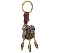 Abaodam Porte-clés Pendentif Aigle, Porte-clés Créatif Style Rétro, Alliage et Fer, Marron, Portable, Breloque pour Paquet et e Voiture
