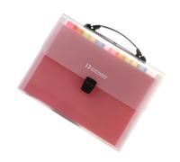 Abaodam Porte-Documents Accordéon A4 13 Compartiments Multicolore, Organiseur de Fichiers Léger et Compact, Dossier de Documents pour Bureau, École et Maison, Gestionnaire de Fichiers