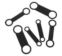 Abaodam Porte-médailles pour Chien en Silicone Silencieux Élastique de Rechange Extensible, Lot de 6 pour Collier D’Identification Animalier, Accessoires Chien Polyvalents