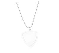 Abaodam Porte-médiator Triangulaire Transparent pour Guitare et Ukulélé, Collier Pendentif Pratique Compatible Médiators Standards, Accessoire de Rangement Portable pour Musiciens en Déplacement