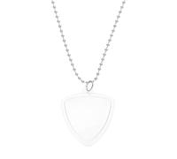 Abaodam Porte-Médiators pour Guitare Pendentif Triangulaire, Boîtier Transparent en Plastique, Étui à Breloques pour Médiators de Ukulélé, Accessoire pour Musicien