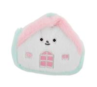 Abaodam Porte-Monnaie Kawaii Maison Peluche avec Porte-clés Mini Portefeuille Format Compact pour Écouteurs et Câbles Pochette Adorable pour Filles Adolescents