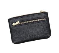 Abaodam Porte-Monnaie Noir en PU avec Fermeture Éclair, Format Mini