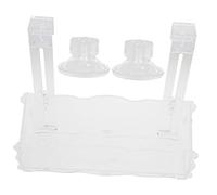 Abaodam Porte Plante Aquarium Acrylique Transparent Grand Bac à Plantes pour Aquarium Support Mural avec Ventouse et Crochet pour Culture et Décoration Aquatique