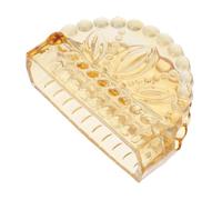 Abaodam Porte-serviettes de Restaurant en Verre Orange, Design Moderne et Rond, Robuste et Pratique pour Hôtel ou Usage Familial, Support Simple pour Serviettes de Table