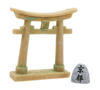 Abaodam Porte Torii Shinto Miniature pour Décoration Aquarium Figurine De Jardin Zen avec Modèle De Porte Torii pour Micro-paysages