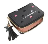 Abaodam Portefeuille Femme Petit PU Simili Cuir Souple Porte-Cartes Compagnon Pratique pour Cartes et Monnaie Cadeau pour École Shopping et Travail