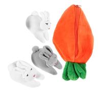 Abaodam Portefeuille Lapin poupée de Patch de Chou Peluche à Main Lapin pour Les Filles Lapin réaliste d'emballage de Bonbons Oreilles de Lapin Sacs Animaux Chiffon