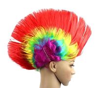 Abaodam Postiche Crête de Coq en Pet Réutilisable et Facile à Laver pour Carnaval et Fêtes Masquées Couleur Vive et Style Original