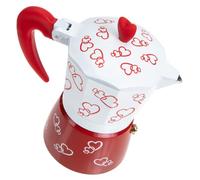 Abaodam Pot à Moka en Alliage D'aluminium Léger Design Unique, Cafetière Italienne Portable pour Café Maison ou Restaurant, Conserve le Goût Original