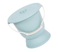 Abaodam Pot de Chambre Portable Anti-odeur avec Couvercle Bassin Urine Stable PP Résistant Pot de Toilette Pratique pour Camping et Chambre Adapté Femmes Enceintes et Garçon Fille