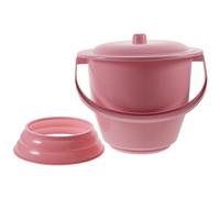 Abaodam Pot de Chambre Portable avec Poignée Urinal Compact et Léger avec Couvercle Pratique pour Garçon Fille Personnes Âgées et Femmes Enceintes Maison