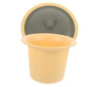 Abaodam Pot de Chambre Portable Couvercle, Urinoir Plastique Léger et Résistant, Pot de Nuit 2l Antidérapant, Toilette Portable pour Personnes Âgées, Usage Domestique, Bassin de Lit