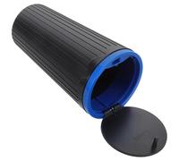Abaodam Poubelle Portable Voiture Étanche Multifonction avec Cendrier et Porte-gobelet Grand Volume Rangement Coffre de Voiture Accessoire Pratique pour Bureau et Maison Bleu