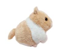 Abaodam Poupée Hamster Décorative en Peluche Douce, pour Garçon et Filles Mécanisme à Tirer, Décoration Intérieure Adorable pour Maison et Bureau, Présent Original et Ludique