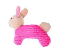 Abaodam pour Chien Les Dents Jouer Chien Petit Jouets Chiot Qui couine pour Animaux de Compagnie Joueur de Compagnie Velours côtelé Rosy