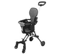 Abaodam Poussette Compacte Ultra-légère Pliable une Main pour Garçon Fille et Tout- Siège Haut Adapté Voyage Avion Pliage Rapide Facile pour Parents Déplacement