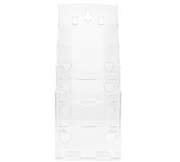 Abaodam Présentoir à Brochures en Acrylique Transparent pour Bureau, Support Mural Multi-Niveaux pour Catalogues et Flyers, Conçu pour Espaces de Réception et Points de Vente