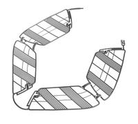 Abaodam Protection Arrière Vélo Filet Robuste Plastique Garde-Robe Léger pour Roue Arrière Installation sans Outil Protège Vêtements et Compatible la Plupart des Vélos