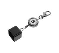 Abaodam Protection de Craie Rétractable pour Queue de Billard Noire, Embout Portable Compatible Craies Standard, Accessoire de Billard Professionnel pour Salle de Loisirs et Snooker