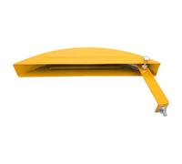 Abaodam Protection pour Scie sur Table avec Garde Lame Anti Poussière | Port de Collecte Réservé, Tige Standard, Flux Optimisé, Atelier Menuiserie, Compatible Scie et Table, Jaune