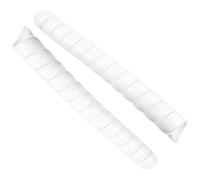 Abaodam Protections de Tronc d'arbre Spirale 2 Unités 40 CM Blanc, Plastique Rigide, Protection Cerfs et Animaux Sauvages, Usage Extérieur Jardin