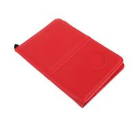 Abaodam Protège-Cartes de Score de Golf Rigide en Cuir PU Rouge, Format Poche 16 X 11 X 1,5 Cm, Carnet de Suivi de Score pour Voiturette de Golf, Accessoire Léger et Résistant pour