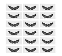Abaodam Protège-moustaches Autocollants Noirs en Pp pour Usage Quotidien, 100 Pièces, Empêchent la Cire Chaude du Nez et Offrent un Style Barbe Amusant pour Décoration et DIY