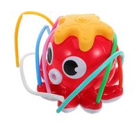 Abaodam Pulvérisateur d'eau Octopus Extérieur Eau Marine Octopus Arroseur d'eau pour L'Été pour 1 À 3 Jeux d'eau Extérieurs Arrière-Cour Plastique Rouge