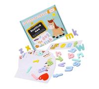 Abaodam Puzzle Alphabet Éducatif Bois pour Garçon Fille Jeu Apprentissage des Lettres Capitales et Chiffres Pédagogique sans Odeur pour Développement Cognitif des Garçons et Filles