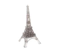 Abaodam Puzzle Cristal Transparent Tour Eiffel Modèle Décoratif Plastique Solide Casse-tête Éducatif pour Garçon Fille Améliore la Coordination Main-œil Logique