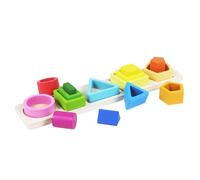 Abaodam Puzzle de Formes en Bois pour Garçon et Filles Jouet Éducatif Précoce 5 Pièces Coloré Développement Cognitif Jouet d'apprentissage Interactif