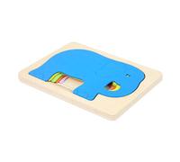 Abaodam Puzzle Éléphant en Bois Jouet Éducatif Multicouche pour Garçons Et Filles Matériau Sûr Lumineux Et Confortable
