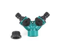 Abaodam Raccord de Robinet d'eau de Lavage de Voiture Y 2 Pièces Adaptateur en Plastique avec Raccords de Tuyau d'Arrosage Utilisation pour Jardinage Étanchéité Facile