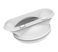 Abaodam Raccord de Tuyau de Climatiseur en Abs Blanc, Flexible et Facile à Plier, Adaptateur pour Conduit D'air de Fenêtre, Accessoire pour Ventilation Mobile