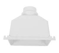 Abaodam Raccord de Tuyau de Gouttière en Pvc Blanc Rond, Résistant aux Fuites Cassures, pour Drainage Extérieur de L'eau de Pluie