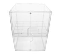 Abaodam Range Biberon Acrylique Moderne à 2 Niveaux avec Double Porte, Gain de Place pour Bocaux Alimentaires Bébé et Pièces de Sucette, pour Décor Maison Élégante