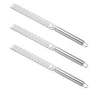 Abaodam Râpes Multifonctions Dents Anti-obstruction à Lot de 3 en Acier Inoxydable Ustensiles Cuisine Pratiques pour Fromage, Légumes et Truffes pour Usage Domestique