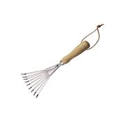 Abaodam Râteau De Jardin Acier Inoxydable Outil De Culture pour Creuser Sol Râteau à Terre avec Manche