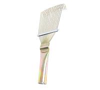 Abaodam Râteau de Toilettage pour Chevaux et Bovins Brosse à Poils Résistante et Poignée Antidérapante Confortable Outil pour Mue et Nettoyage Animalier