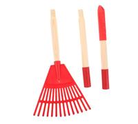Abaodam Râteau pour Garçon Fille Plastique Tête Éventail Détachable Outil de Jardin et Sûr Nettoyage Rapide des Pelouses et Massifs Fleuris