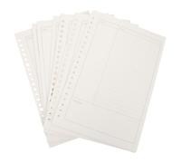 Abaodam Recharge de Pages Intérieures Mobiles pour Cahier Détachable A5, Papier Blanc, 150 Feuilles pour Prise de Notes Fluide Bureau