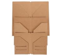 Abaodam Recharge pour Porte-passeport en Papier Kraft 3pcs, Pochette à Documents Zippée Portable et Légère, pour Bureau et Maison